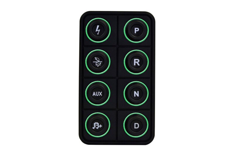 AEM EV 8 Button Keypad CAN Based Programmable Backlighting Programmer Accessories AEM