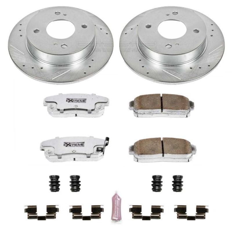 Power Stop 01-02 Infiniti G20 Rear Z26 Street Warrior Brake Kit Brake Kits - Performance D&S PowerStop