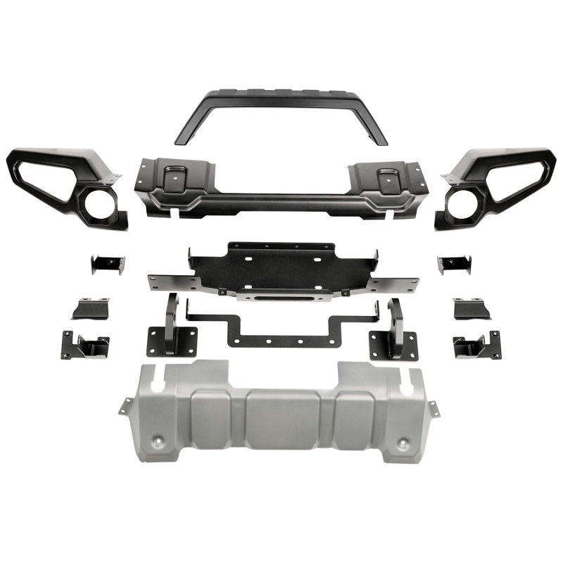 Rugged Ridge Venator Front Bumper W/Overrider & Winch Tray JL Bumpers - Steel Rugged Ridge