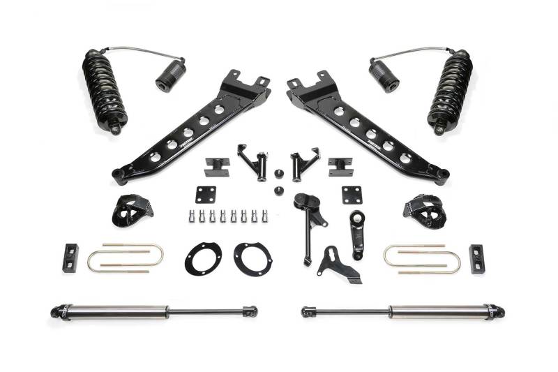 Fabtech 13-18 Ram 3500 4WD 5in Radius Arm Kit w/4.0 C/O Resi Dlss & Rr 2.25 Dlss Lift Kits Fabtech