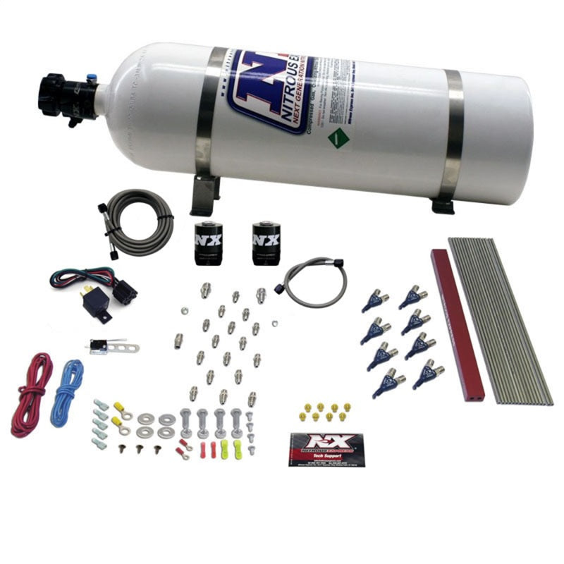 Nitrous Express GM LT1/LS1 Pro Piranha Nozzle Gas Nitrous Kit w/15lb Bottle Nitrous Systems Nitrous Express