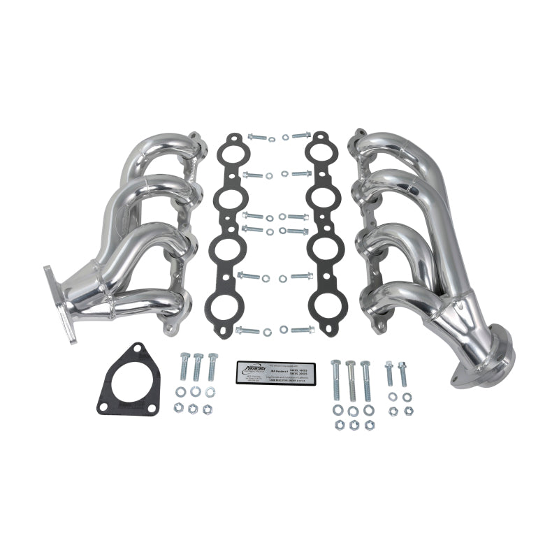 JBA 02-13 GM Truck 4.8L/5.3L LS Silver Ctd Cat4Ward Header Headers & Manifolds JBA