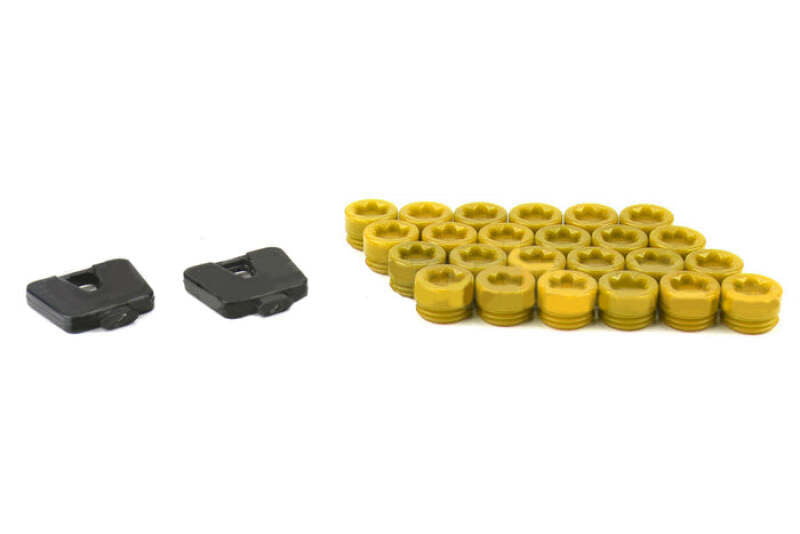 Wheel Mate SR45R Caps Set of 20 - Yellow Lug Nuts Wheel Mate