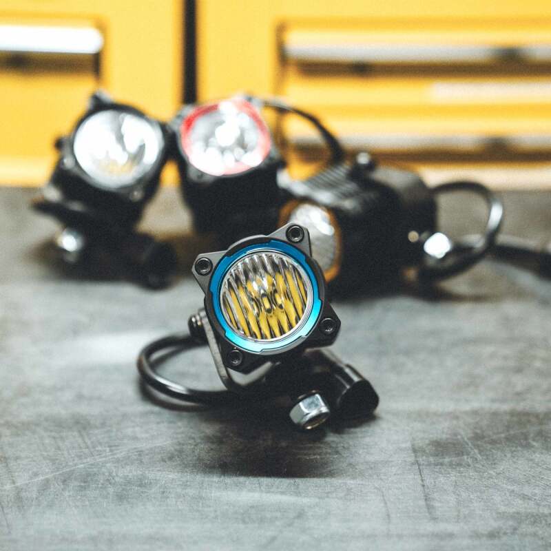 KC HiLiTES FLEX ERA 1 (Single Bezel Ring) - Blue Light Accessories and Wiring KC HiLiTES