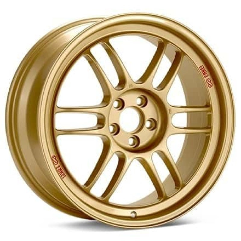 Enkei RPF1 17x9.5 5x100 38mm Offset Gold Wheel Wheels - Cast Enkei