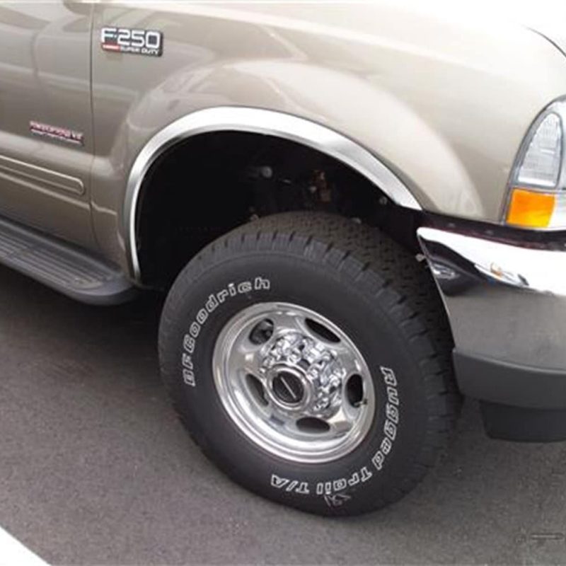 Putco 99-07 Ford SuperDuty Pickup - Full Stainless Steel Fender Trim Exterior Trim Putco