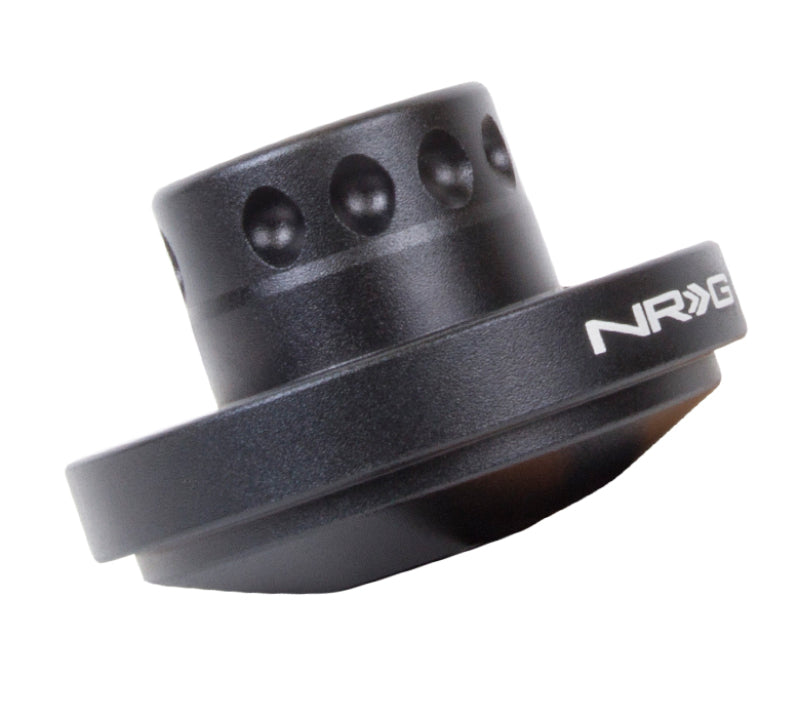 NRG Short Spline Adapter - Polaris RZR / Ranger (Secures w/OEM Lock Nut / Fits Quick Lock) - Black Steering Wheel Hubs NRG