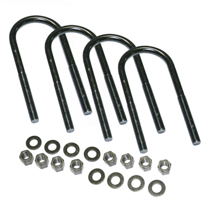 Superlift U-Bolt 4 Pack 9/16x3-1/8x11 Round w/ Hardware Bolts Superlift