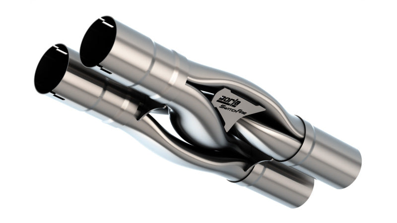 Borla Universal Hydroformed Switchfire X-Pipe 3in ID 3in OD Outlets W/ Notches X Pipes Borla