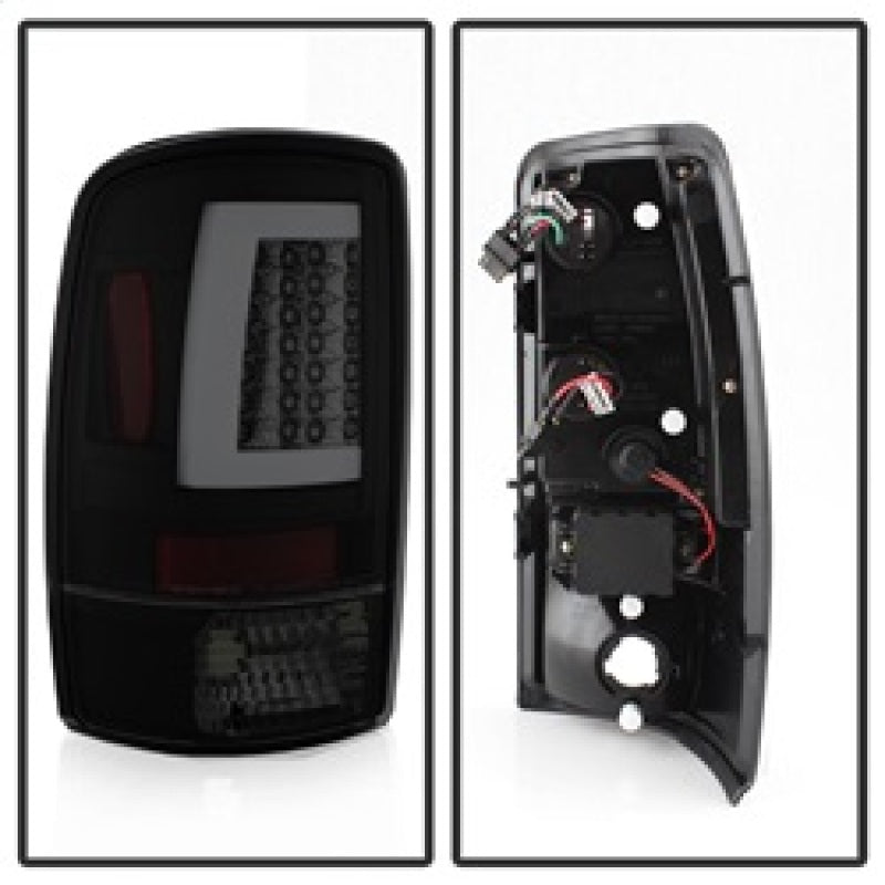 Spyder 00-06 GMC Yukon/Yukon XL V2 Light Bar LED Tail Lights - Blk Smoke (ALT-YD-CD00V2-LBLED-BSM) Tail Lights SPYDER