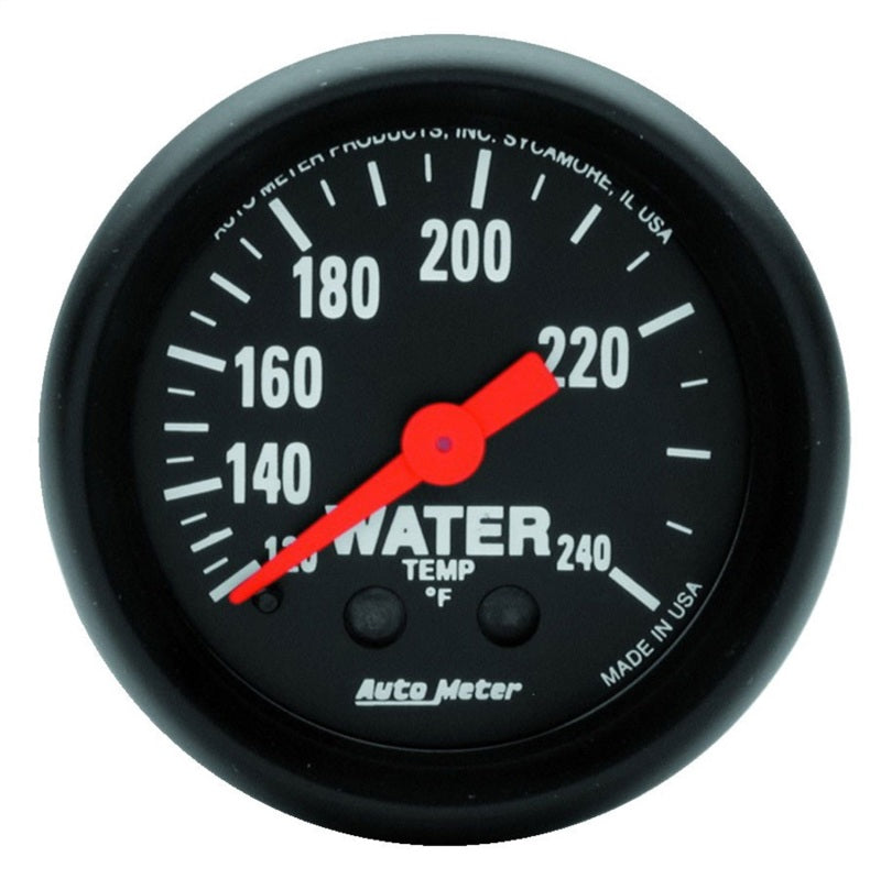Autometer Z Series 2 inch 120-240 degree F Mechanical Water Temperature Gauge Gauges AutoMeter