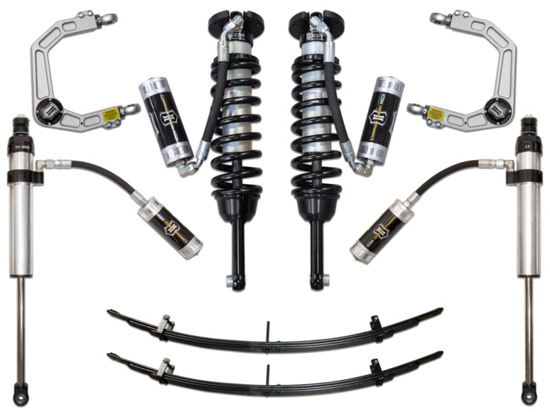 ICON 05-15 Toyota Tacoma 0-3.5in/2016+ Toyota Tacoma 0-2.75in Stg 5 Suspension System w/Billet Uca Coilovers ICON