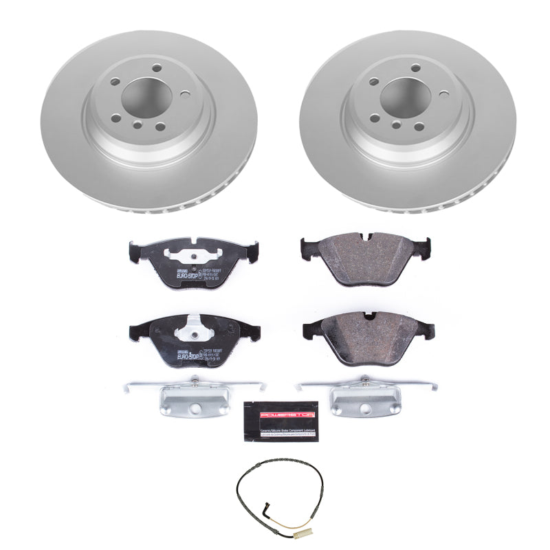 Power Stop 2009 BMW 335i xDrive Front Euro-Stop Brake Kit Brake Kits - OE PowerStop