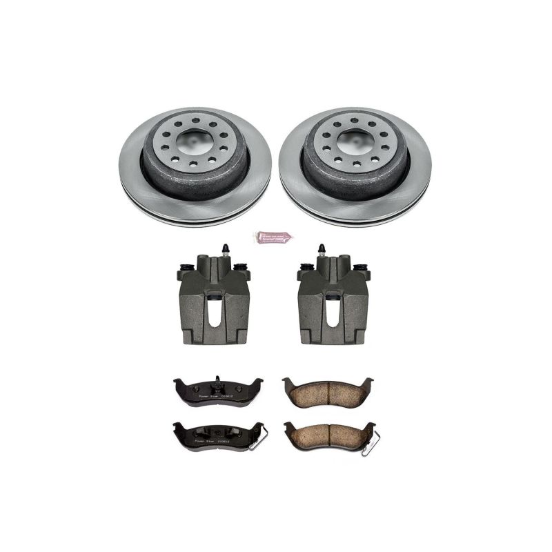 Power Stop 03-11 Lincoln Town Car Rear Autospecialty Brake Kit w/Calipers Brake Kits - OE PowerStop