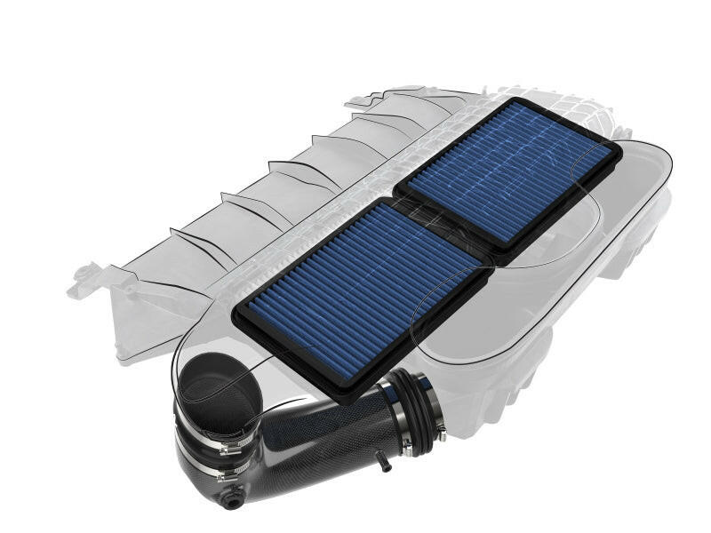 aFe Super Stock Carbon Fiber Pro 5R Induction System 2021 RAM 1500 TRX V8-6.2L SC Cold Air Intakes aFe