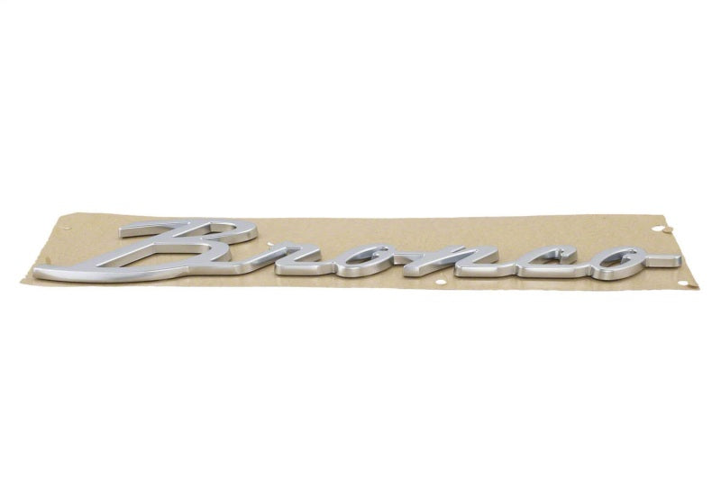 Ford Racing 21-23 Bronco Script Fender Badge - Silver Other Body Components Ford Racing