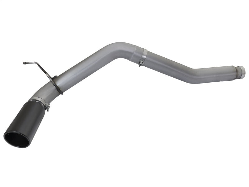 aFe LARGE BORE HD 5in DPF-Back SS Exhaust w/ Black Tip 2016 Nissan Titan 5.0L V8 (td) CC SB DPF Back aFe