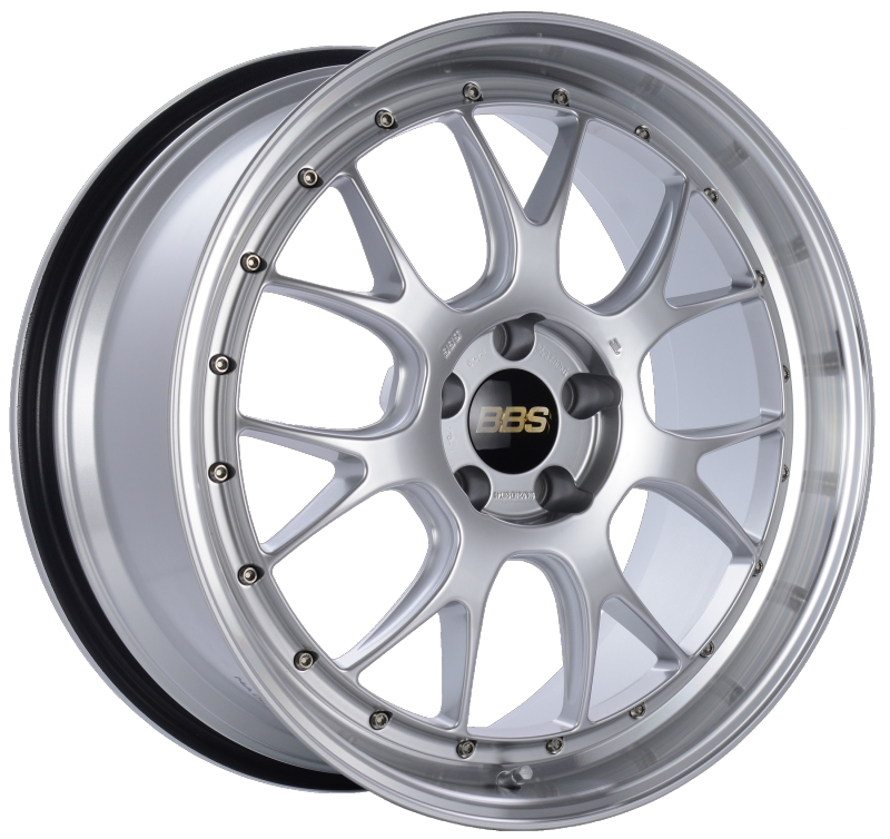 BBS LM-R 20x9.5 5x114.3 ET40 CB66 Diamond Silver Center Diamond Cut Lip Wheel Wheels - Forged BBS