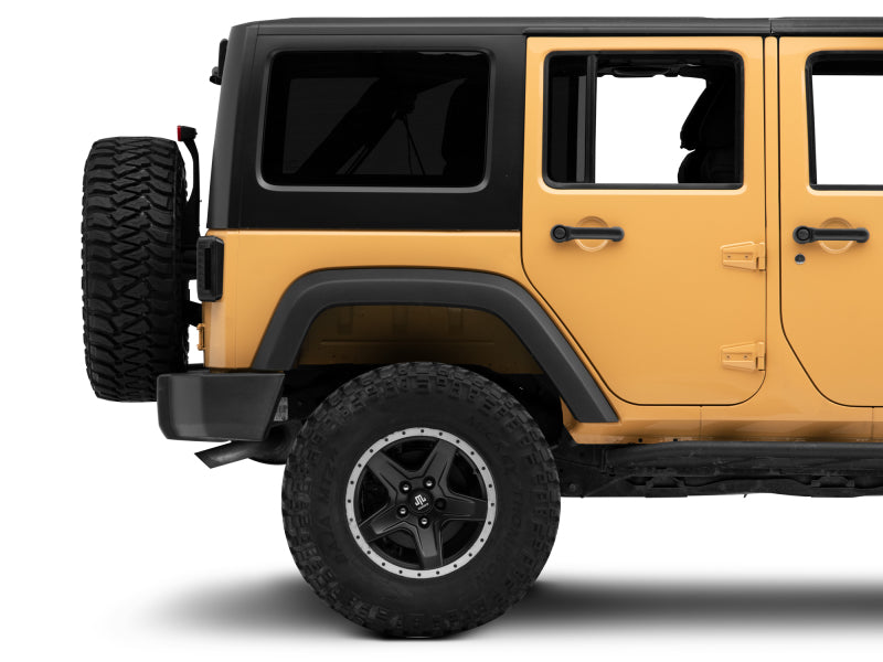 Raxiom 07-18 Jeep Wrangler JK LED Tail Lights- Black Housing (Smoked Lens) Tail Lights Raxiom