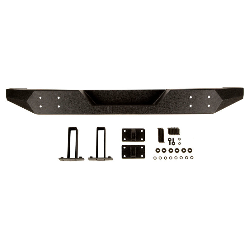 Rugged Ridge Spartan Rear Bumper Full Width 07-18 Jeep Wrangler JK Bumpers - Steel Rugged Ridge