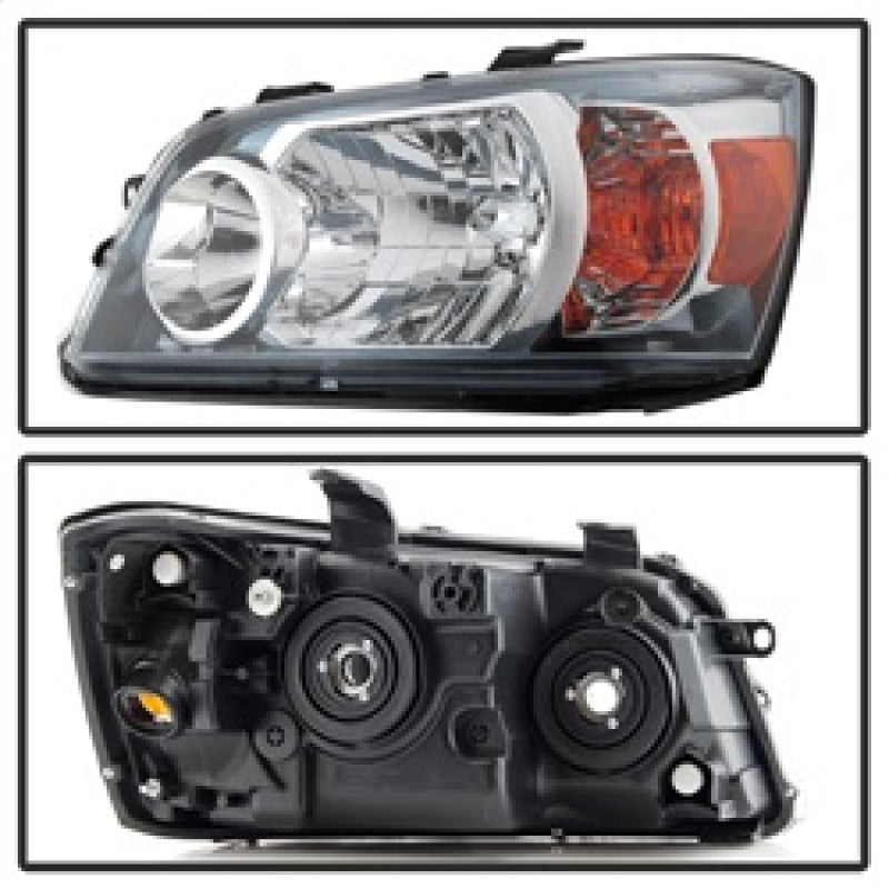 xTune Toyota Highlander 04-06 (Non Hybrid Models) OEM Style Headlights Chrome HD-JH-THIGH04-AM-C Headlights SPYDER