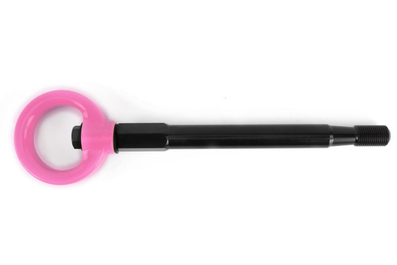 PERRIN 08-14 Subaru WRX & STI / 08-11 Impreza / 05-09 Legacy Tow Hook Kit (Front) - Hyper Pink Tow Hooks Perrin Performance