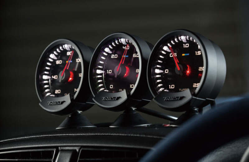 GReddy Sirius Meter - Oil Pressure 0/10.0kPa 74mm Analog Gauge (w/Oil Press Sensor & Harness Set) Gauges GReddy