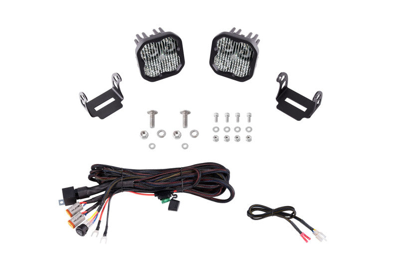 Diode Dynamics 2021 Ford Bronco SS3 LED Ditch Light Kit - Pro White Combo Light Accessories and Wiring Diode Dynamics