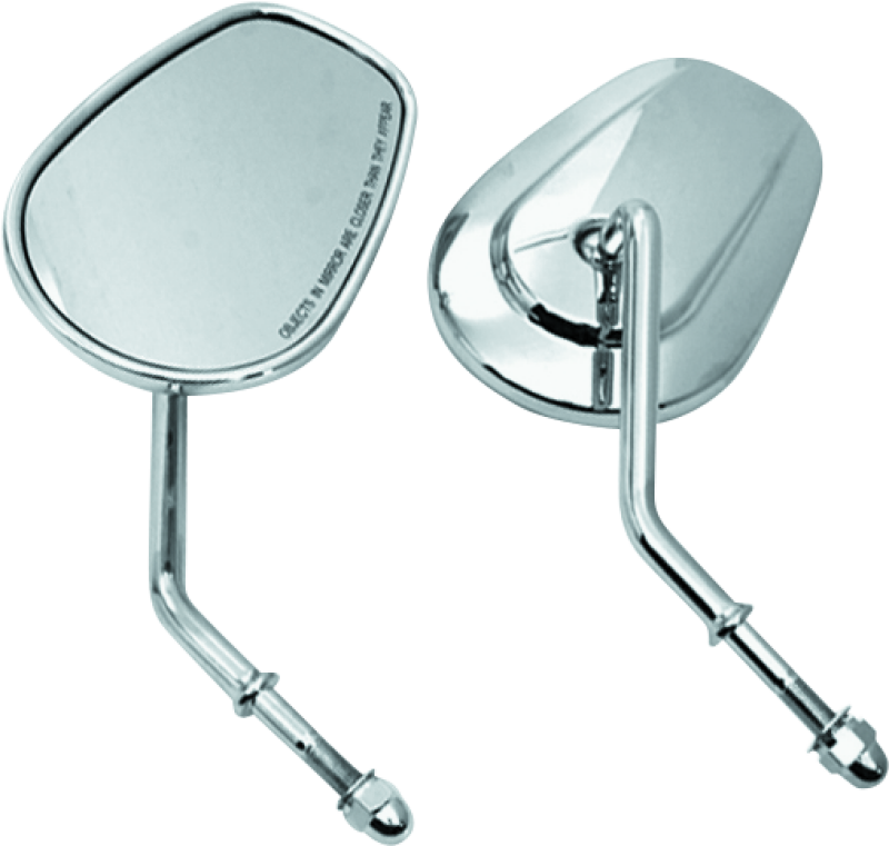 Bikers Choice Chrome Tapered Short Stem Mirrors Pr Side Mirrors Bikers Choice