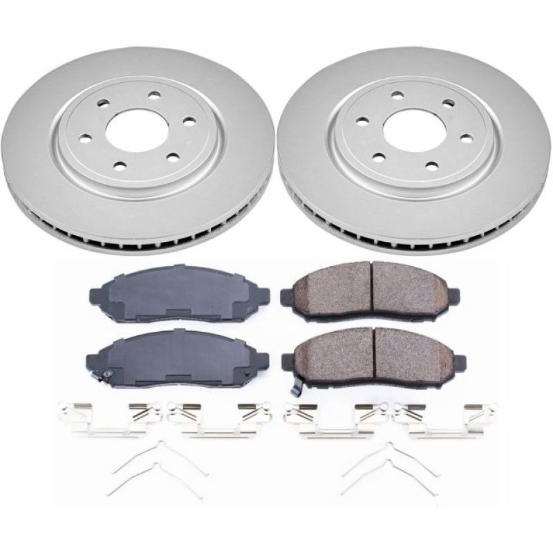 Power Stop 2019 Nissan Frontier Front Z17 Evolution Geomet Coated Brake Kit Brake Kits - Performance Blank PowerStop