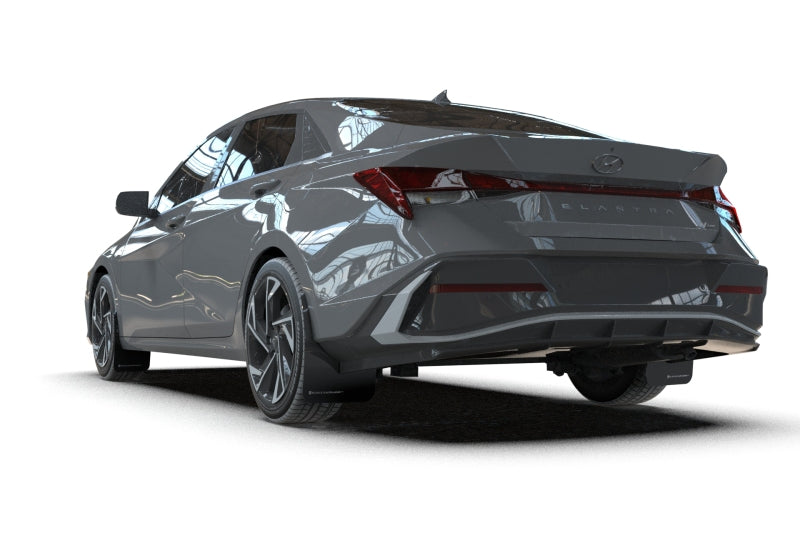 Rally Armor 2024-25 Hyundai Elantra N/N Line Black Mud Flap w/Grey Logo Mud Flaps Rally Armor