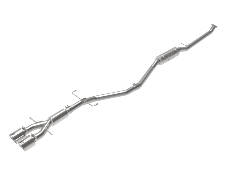 aFe Takeda 2.5in 304SS Cat-Back Exhaust System w/ Polished Tips 17-20 Honda Civic Si Sedan I4 1.5L Catback aFe