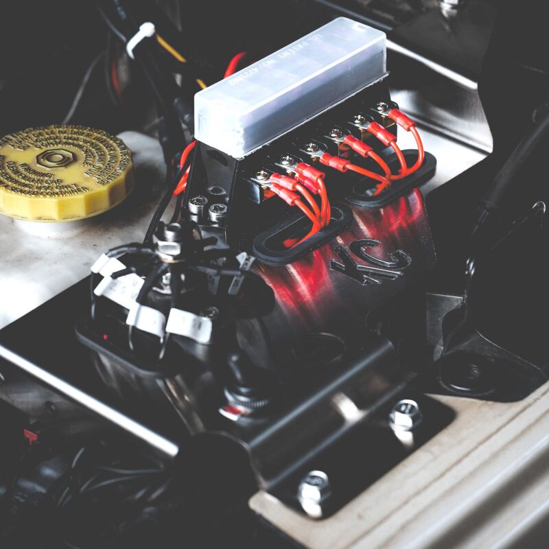 KC HiLiTES 2018+ Jeep Wrangler JL 3.6L / 2020+ Jeep Gladiator JT 3.6L Cyclone LED Engine Tray Kit Light Bars & Cubes KC HiLiTES