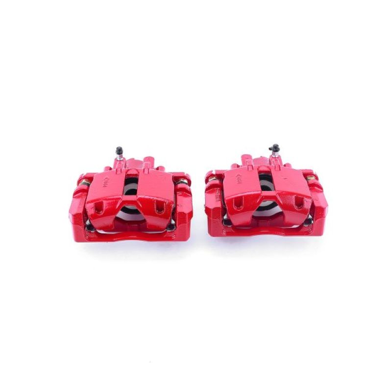 Power Stop 03-07 Cadillac CTS Rear Red Calipers w/Brackets - Pair Brake Calipers - Perf PowerStop