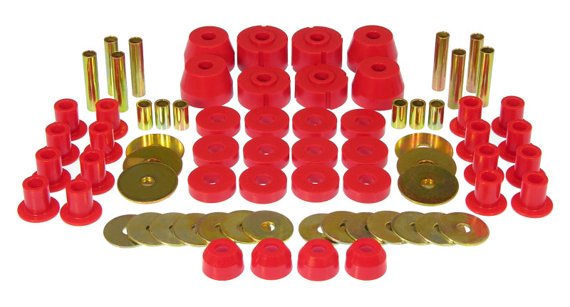 Prothane 72-93 Dodge Ramcharger 4wd Total Kit - Red Bushings - Full Vehicle Kits Prothane
