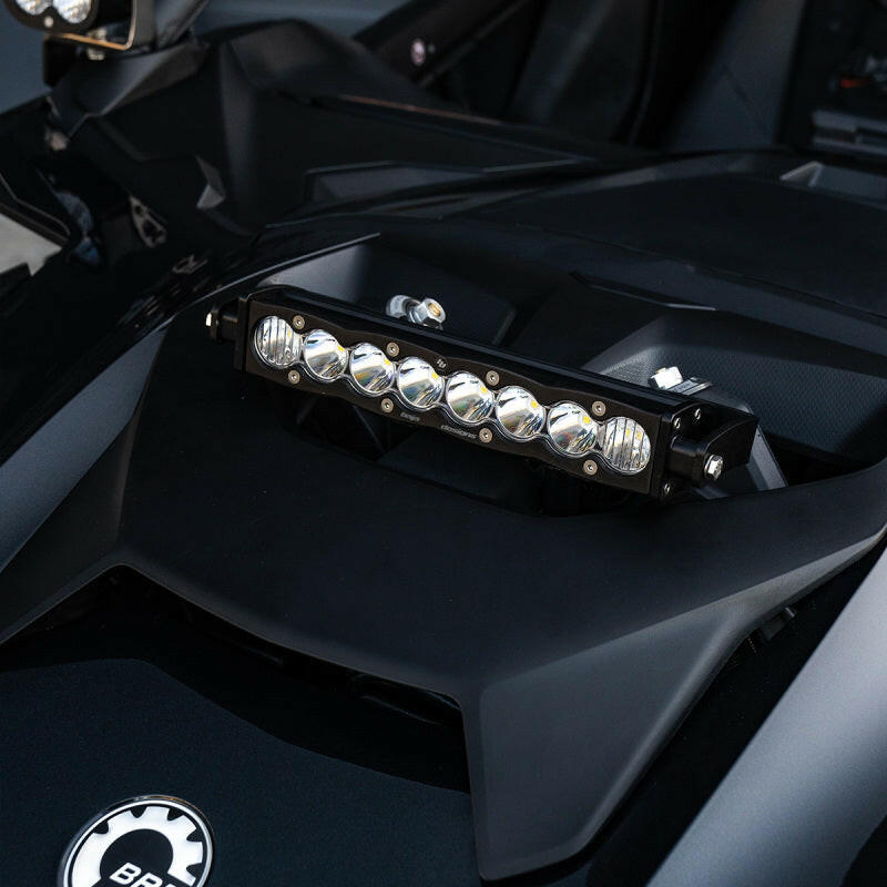 Baja Designs Can-Am Maverick R Clear 10in S8 Shock Tower Kit Light Bars & Cubes Baja Designs