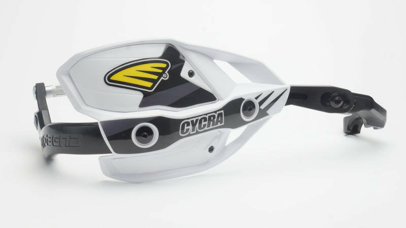 Cycra Probend Ultra w/HCM Clamp 7/8 in. - White Hand Guards Cycra