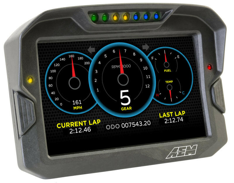 AEM CD-7 Logging GPS Enabled Race Dash Carbon Fiber Digital Display w/o VDM (CAN Input Only) Gauges AEM