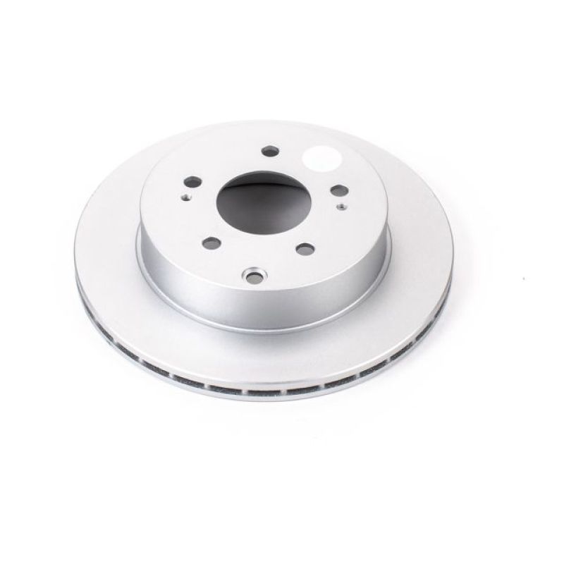Power Stop 06-12 Mitsubishi Eclipse Rear Evolution Geomet Coated Rotor Brake Rotors - OE - Cryo PowerStop
