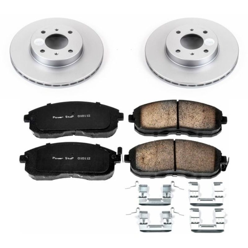 Power Stop 99-02 Infiniti G20 Front Z17 Evolution Geomet Coated Brake Kit Brake Kits - Performance Blank PowerStop