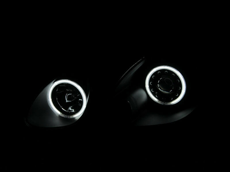 ANZO 1998-2005 Lexus Gs300 Projector Headlights w/ Halo Black Headlights ANZO