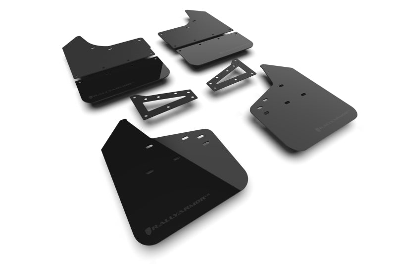 Rally Armor 23-25 Chevy Colorado ZR2 Black Mud Flap - Metallic Black Logo Mud Flaps Rally Armor