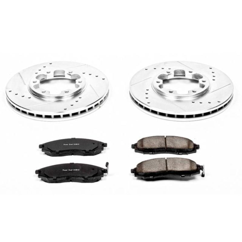 Power Stop 03-04 Nissan Frontier Front Z23 Evolution Sport Brake Kit Brake Kits - Performance D&S PowerStop