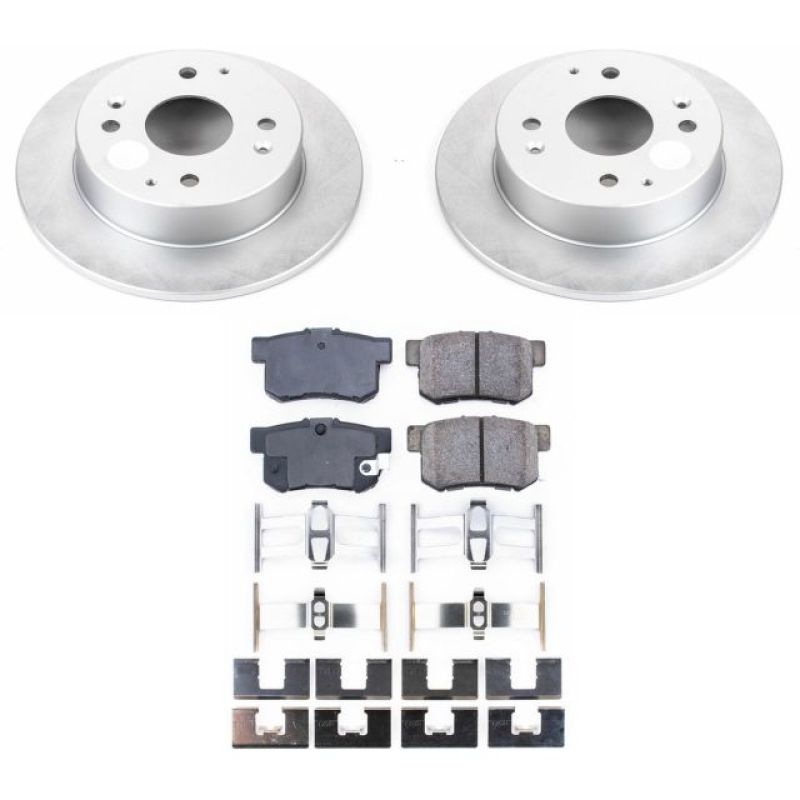 Power Stop 98-99 Acura CL Rear Z17 Evolution Geomet Coated Brake Kit Brake Kits - Performance Blank PowerStop