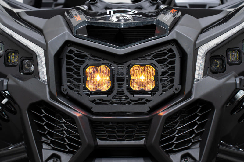 Diode Dynamics 17-24 Can-Am Maverick X3 Stage Series LED Grille Kit Bracket Kit Light Accessories and Wiring Diode Dynamics