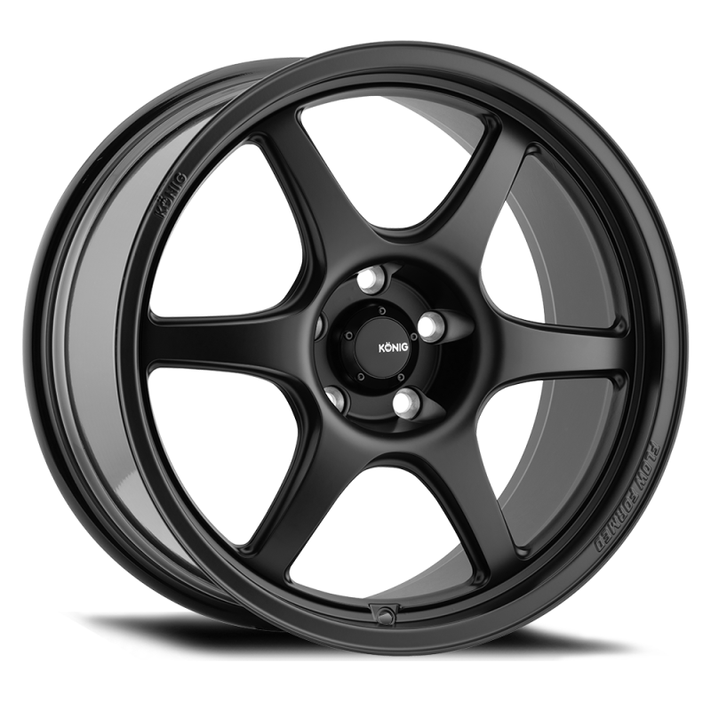Konig Hexaform 18x9.5A 5x114.3 ET35 Matte Black Wheels - Cast Konig