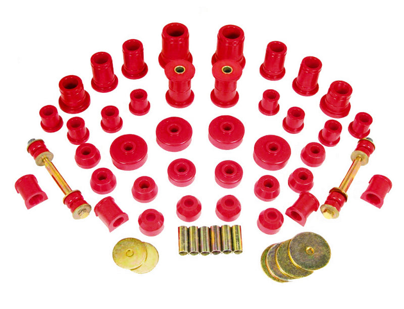 Prothane 86-88 Toyota Truck 4wd Total Kit - Red Bushings - Full Vehicle Kits Prothane