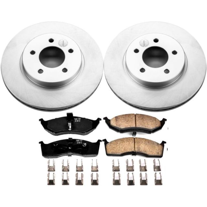 Power Stop 98-04 Chrysler Concorde Front Z17 Evolution Geomet Coated Brake Kit Brake Kits - Performance Blank PowerStop