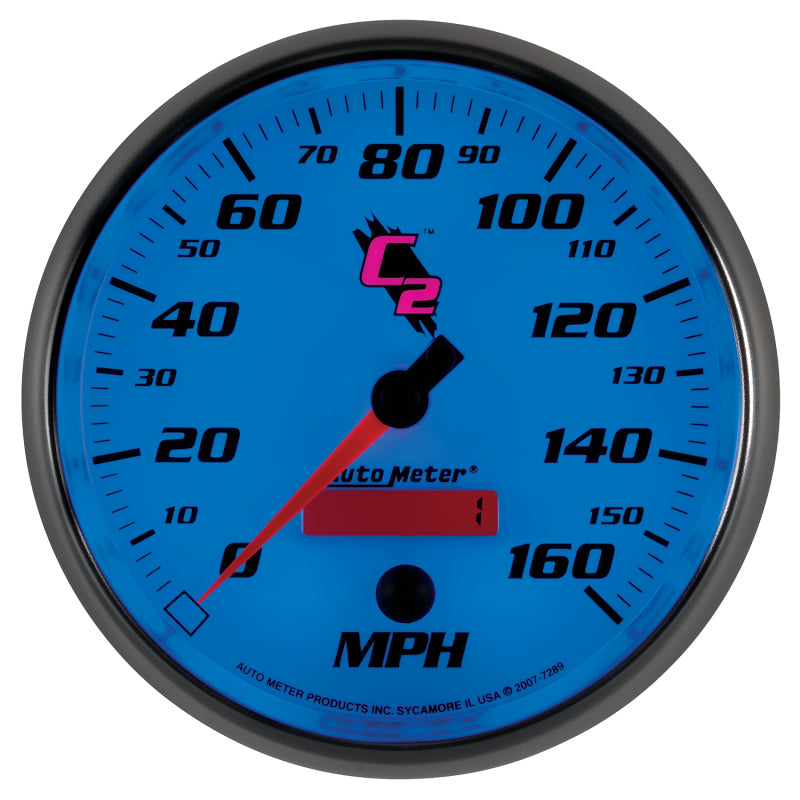 Autometer C2 5 inch 160MPH In-Dash Electronic Programmable Speedometer Gauges AutoMeter