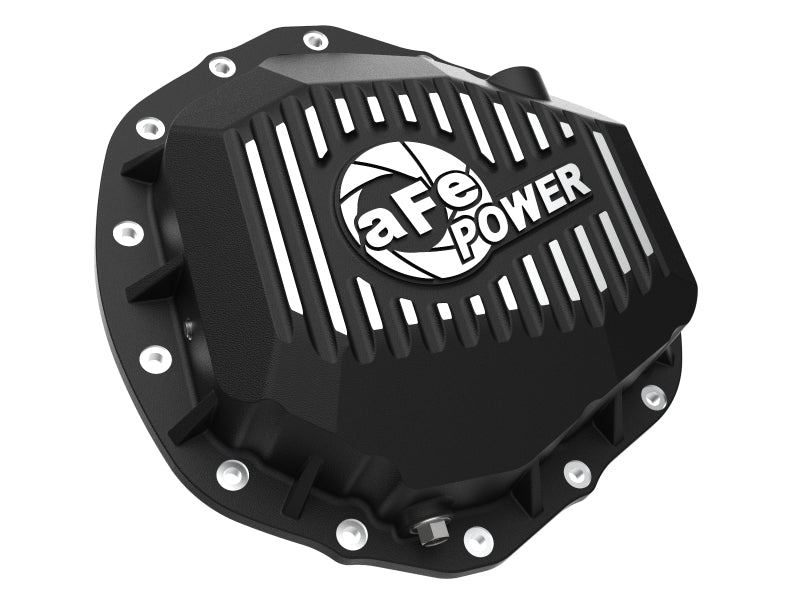 aFe 19-23 Dodge Ram 2500/3500 Pro Series Rear Differential Cover - Black w/ Machined Fins Diff Covers aFe